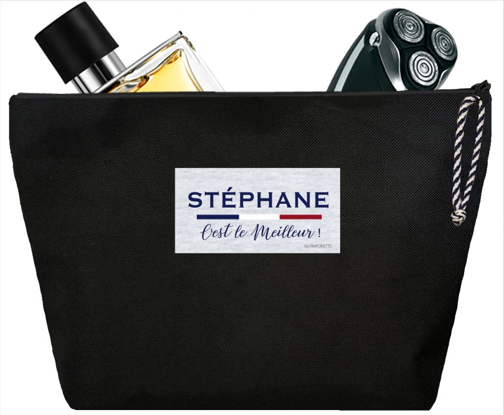 Trousse de toilette Homme noire : Chez Rentreediscount Cartables & trousses