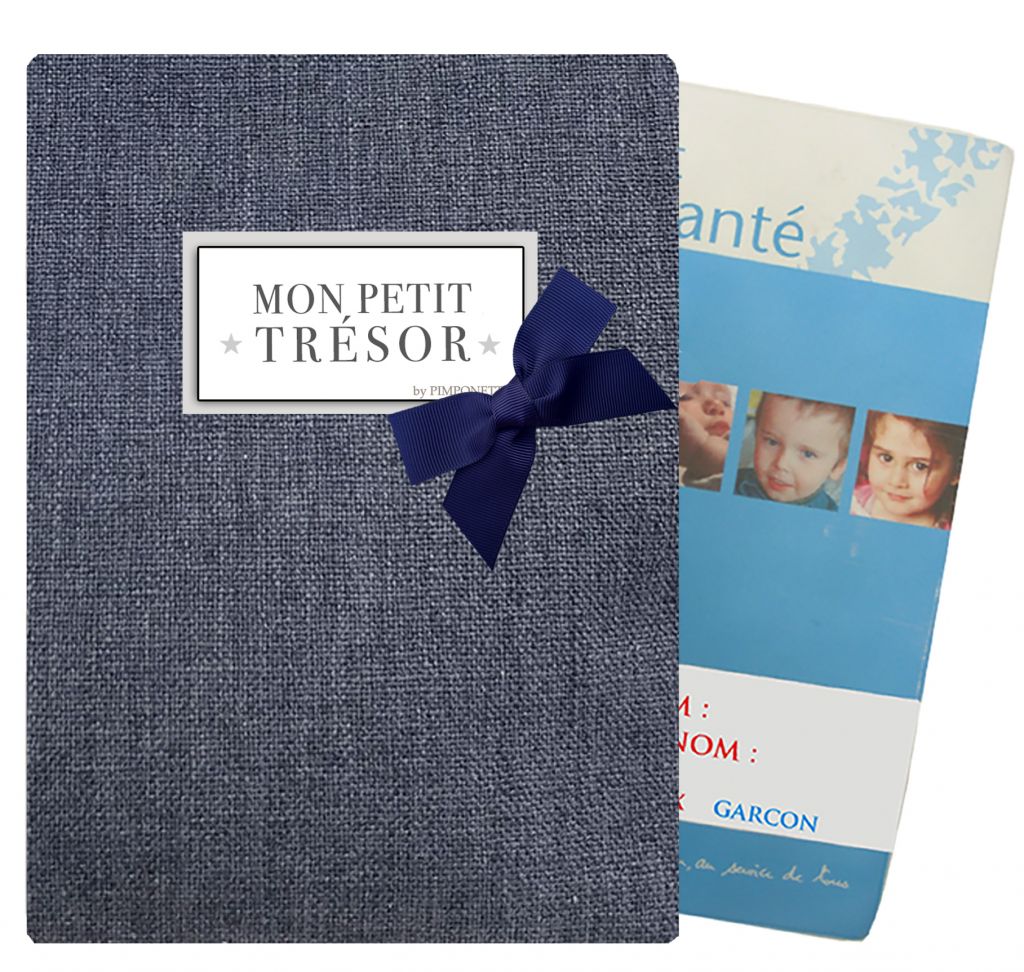 Parme - Protège carnet de santé personnalisé fille - Cadeau naissance