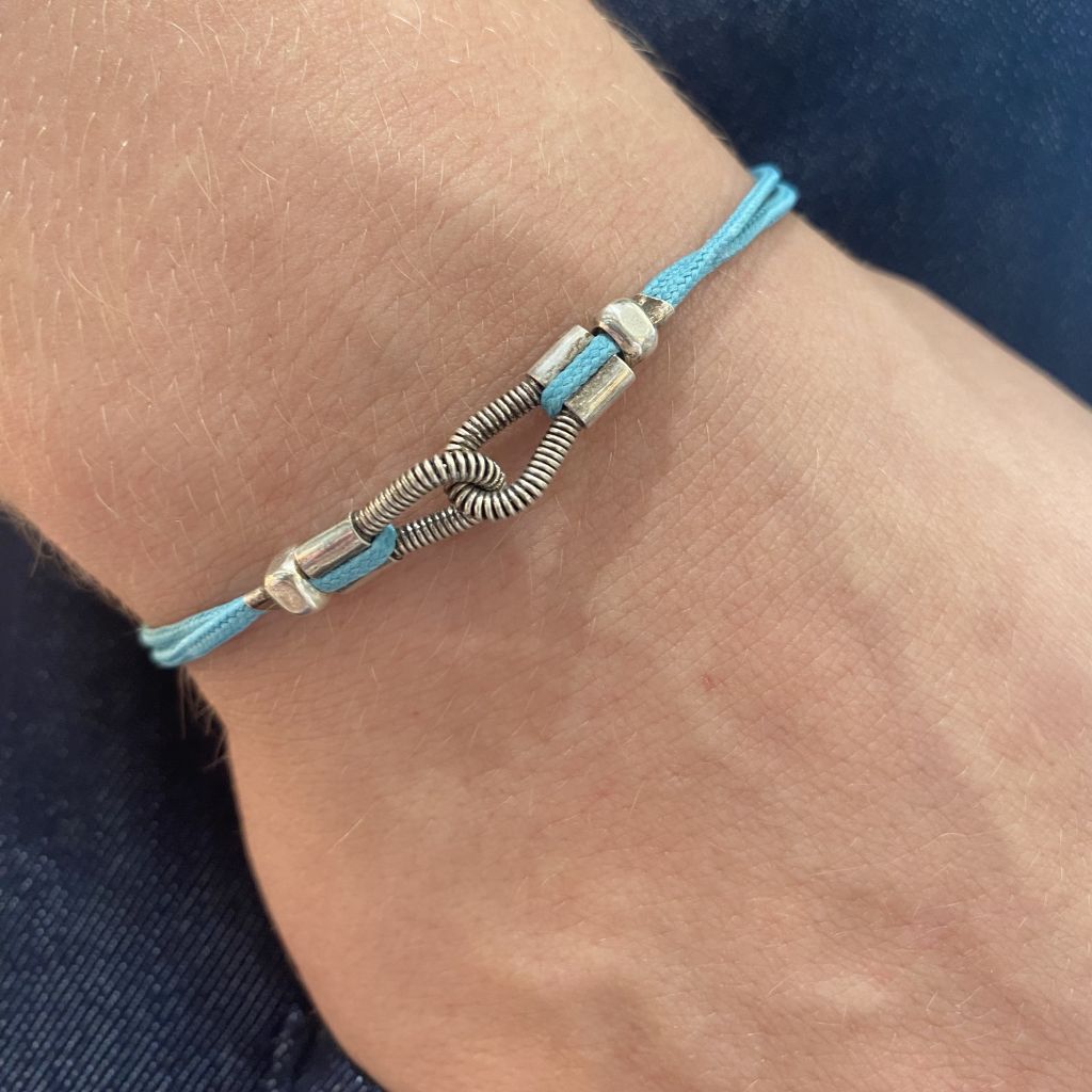 Bracelet Sing a Song en corde de basse - Turquoise